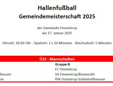 Gemeindepokal – Hallenturnier Senioren, Jugend, Ü32