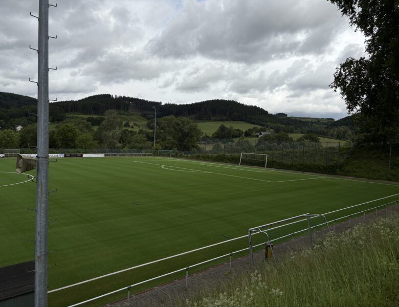 Sportplatz nach 4 Wochen fertig