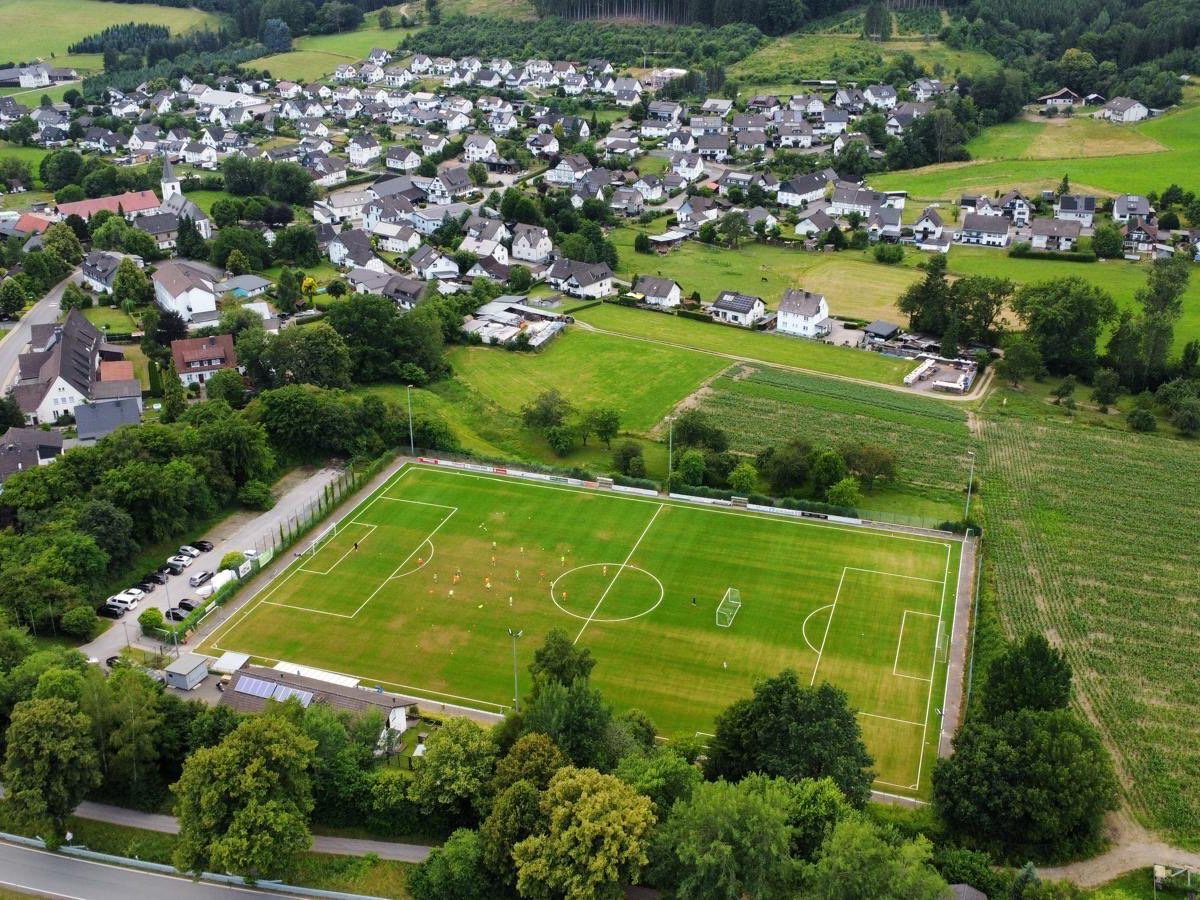 Sportplatzgrün Impressionen von Oben