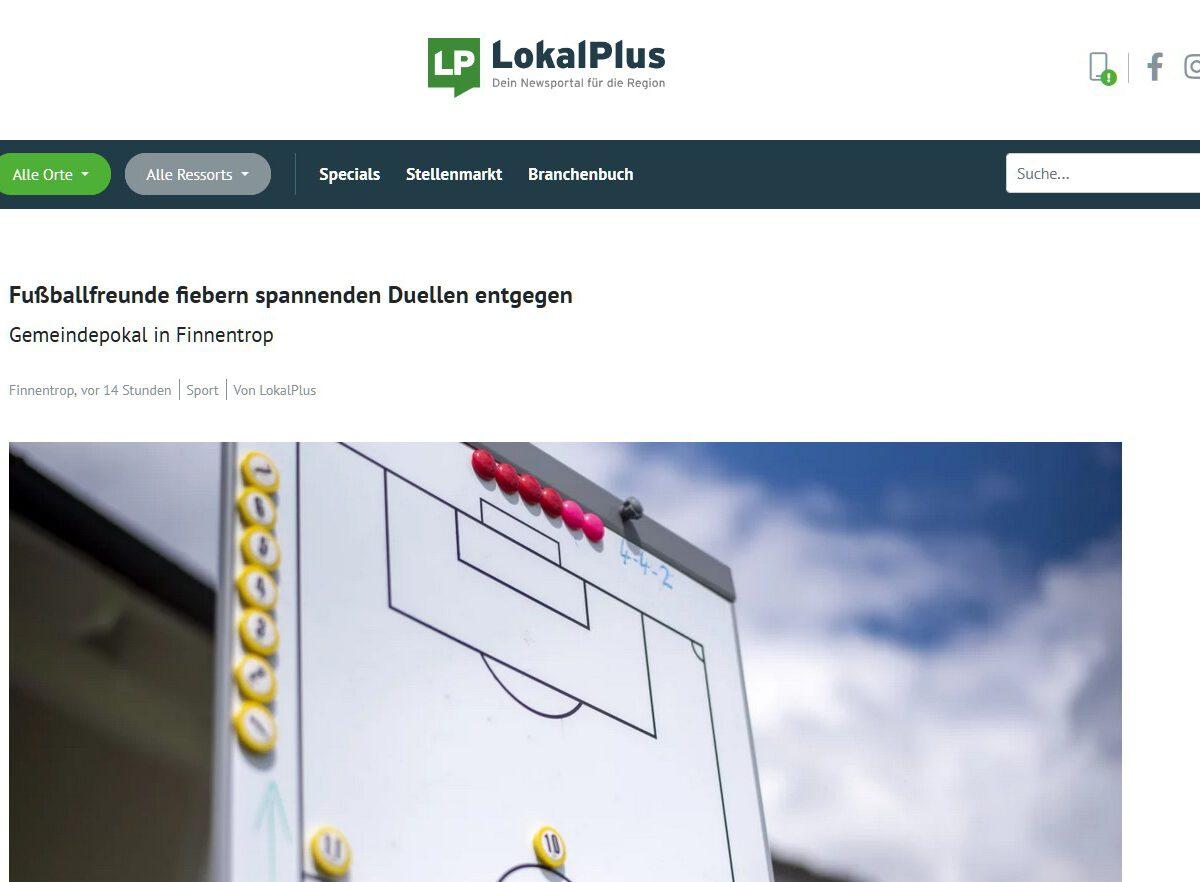 Lokalplus berichtet über Gemeindepokal